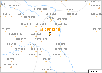 map of La Regina