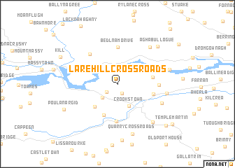 map of Larehill Cross Roads