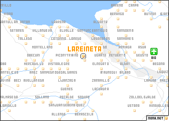 map of La Reineta