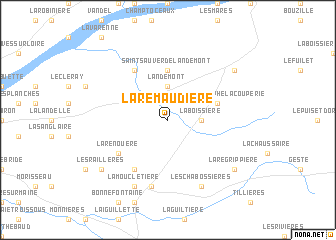 map of La Remaudière