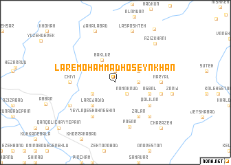 map of Lār-e Moḩammad Ḩoseyn Khān