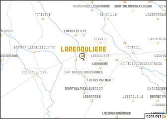 map of La Renoulière