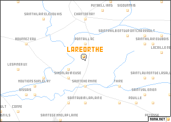 map of La Réorthe