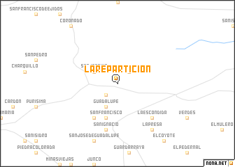 map of La Repartición