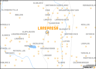 map of La Represa