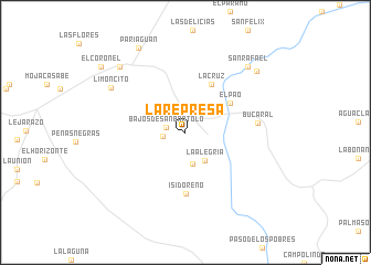 map of La Represa