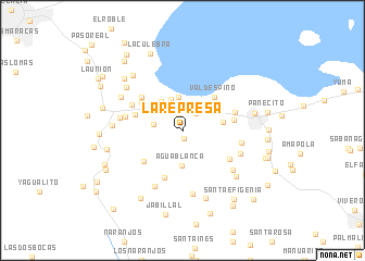 map of La Represa