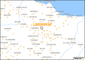 map of La Represa