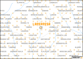 map of La Represa