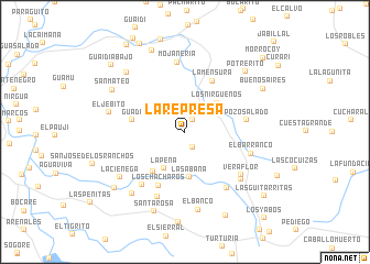 map of La Represa