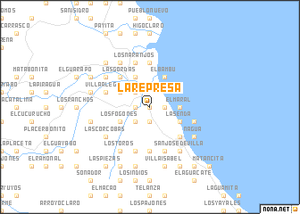 map of La Represa