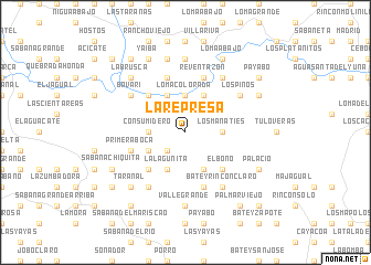 map of La Represa