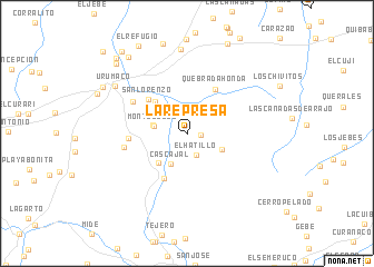 map of La Represa