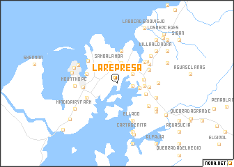 map of La Represa