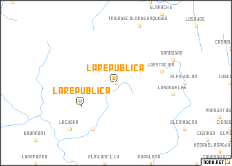 map of La República