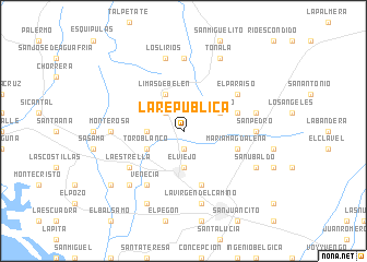 map of La República