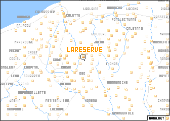 map of La Réserve