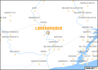 map of Lareshnikovo