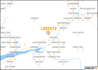 map of La Reste