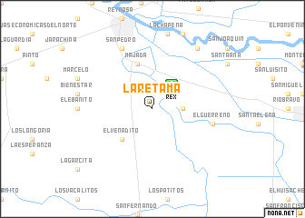 map of La Retama