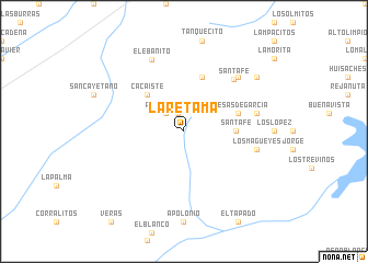 map of La Retama