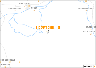 map of La Retamilla