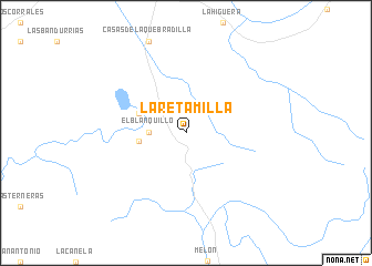 map of La Retamilla