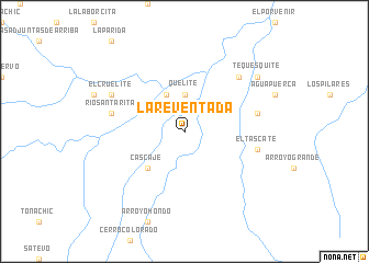 map of La Reventada