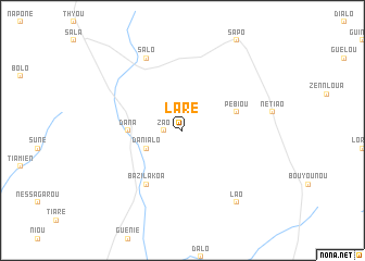 map of Laré