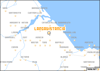 map of Larga Distancia