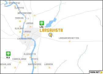 map of Larga Vista