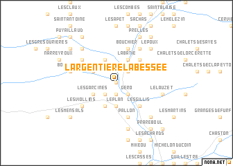 map of LʼArgentière-la-Bessée