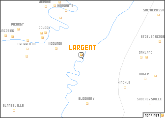 map of Largent