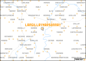 map of Largillay-Marsonnay