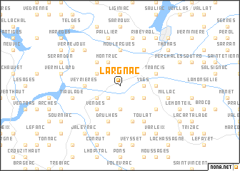 map of Largnac