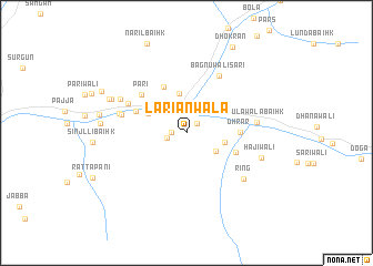 map of Lariānwāla