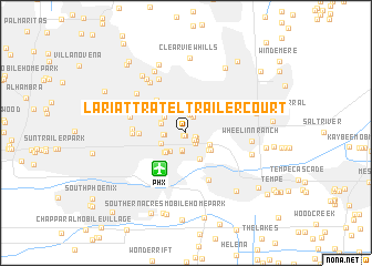 map of Lariat Tra-Tel Trailer Court