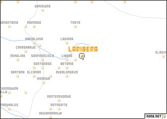 map of La Ribera