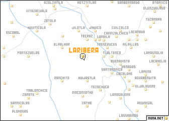 map of La Ribera