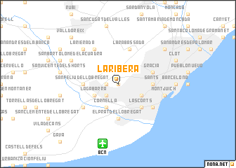 map of La Ribera