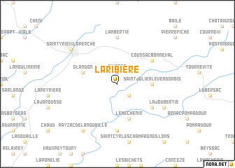 map of La Ribière