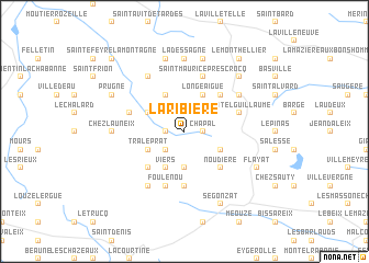 map of La Ribière