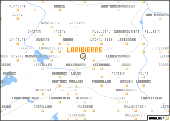 map of La Ribierre