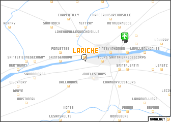 map of La Riche