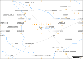 map of La Ridelière