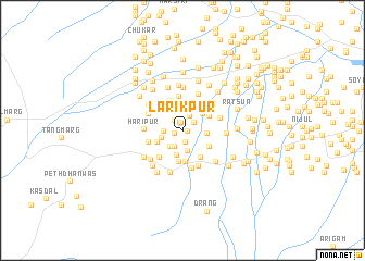 map of Lārikpur