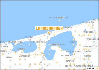 map of Lārīm Dahaneh