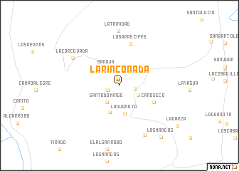 map of La Rinconada