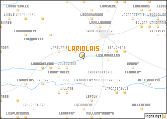 map of La Riolais