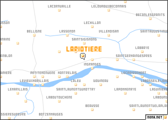 map of La Riotière